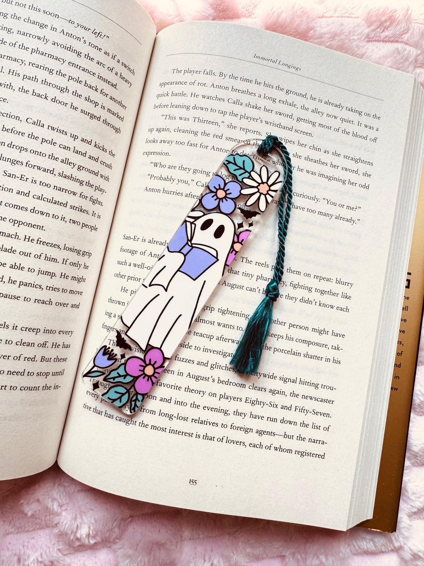 Bookish Boo Acrylic Bookmark