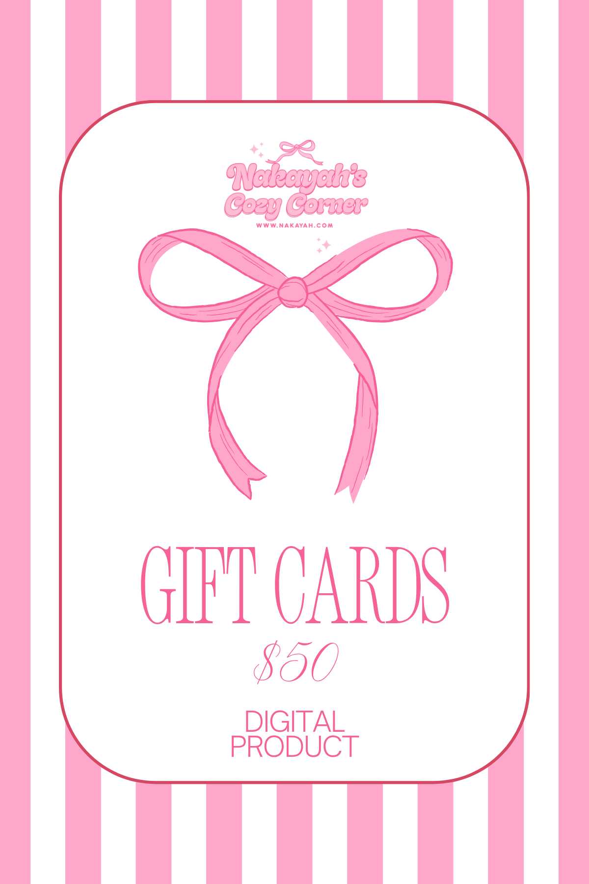 Nakayah's Cozy Corner Gift Card