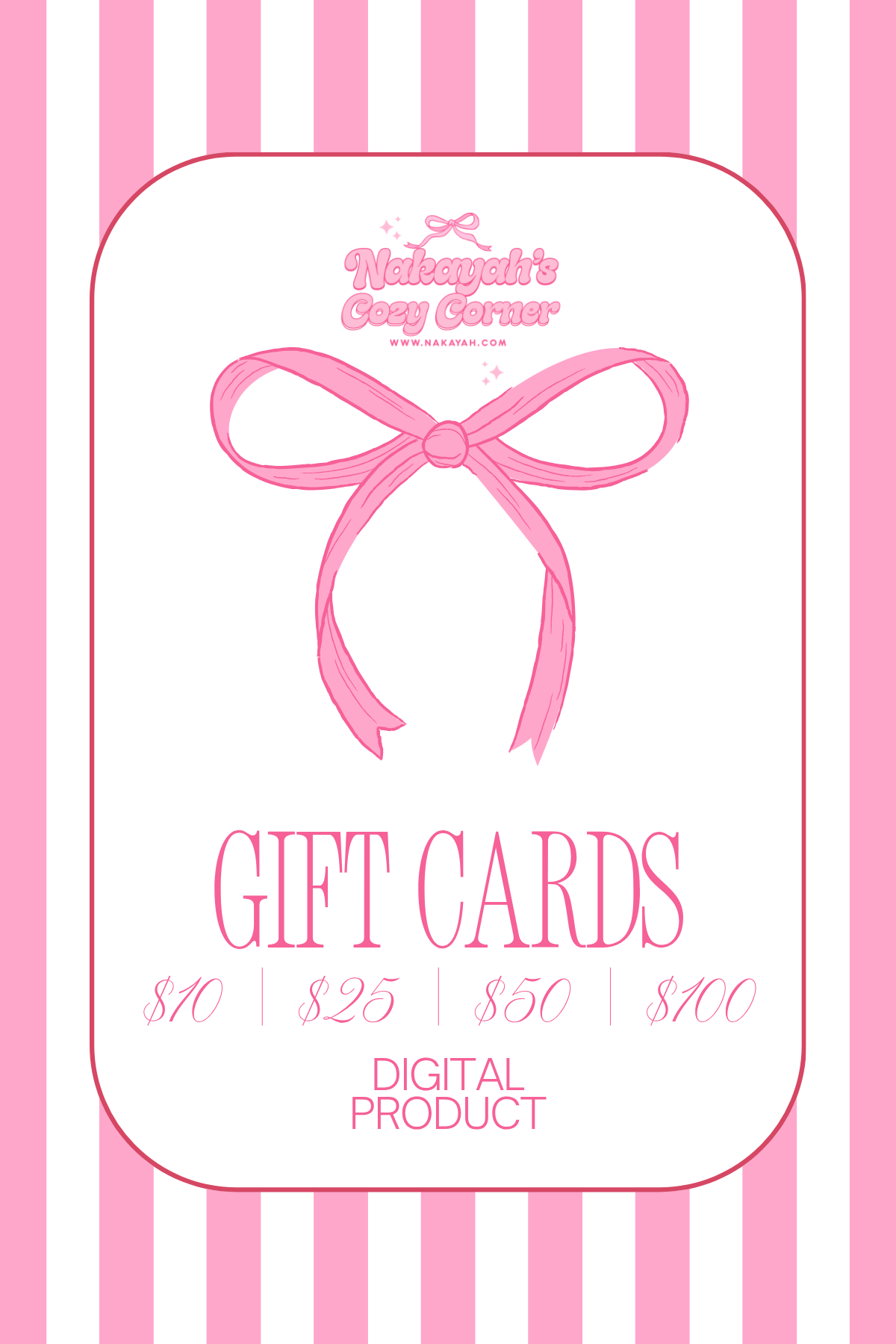 Nakayah's Cozy Corner Gift Card