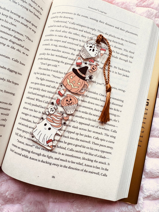 Halloween Cafe Acrylic Bookmark