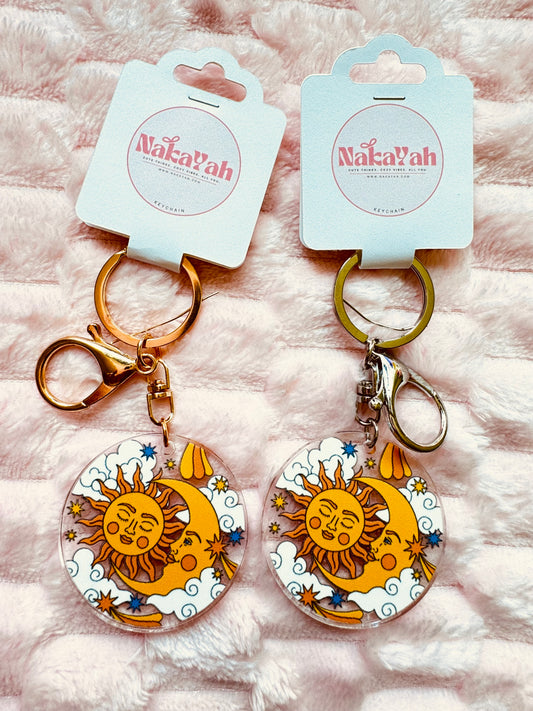 Sun & Moon Acrylic Keychain
