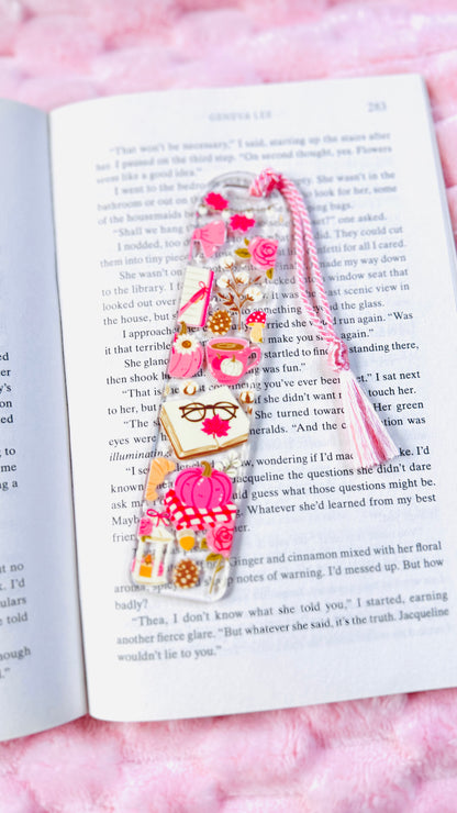 Cozy Fall (Blush) Acrylic Bookmark