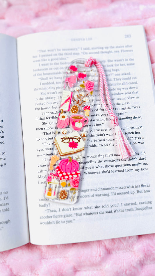 Cozy Fall (Blush) Acrylic Bookmark
